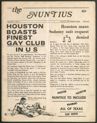 The Nuntius, Vol. 1, No. 2, August 1970