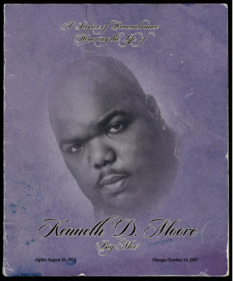 Obituary (memorial service program) for Big Moe