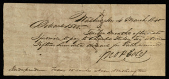 Receipt and promissory note from Jonathan P. Coles