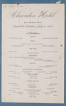 Clarendon Hotel, July 9, 1882