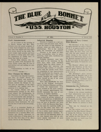 The Blue Bonnet, Vol. 1, No. 6, March 17, 1939