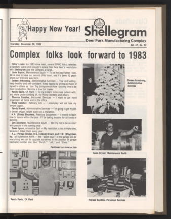 Shellegram, Vol. 47, No. 52, December 30, 1982