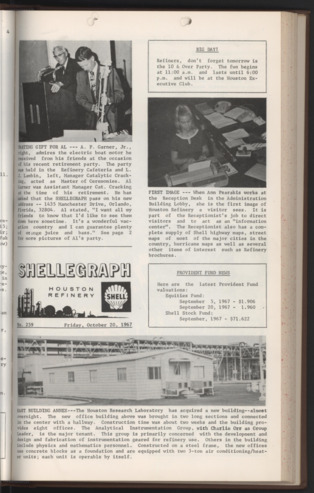 Shellegraph, No. 259, October 20, 1967