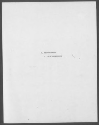 Carroll Harris Simms Miscellaneous Photographs