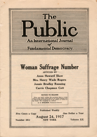 The Public, An Internationalal Journal of Fundamental Democracy