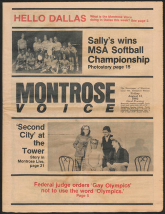 Montrose Voice, No. 94, August 13, 1982