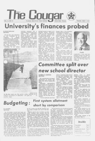 The Daily Cougar. Vol. 44, No. 52, December 1, 1977.