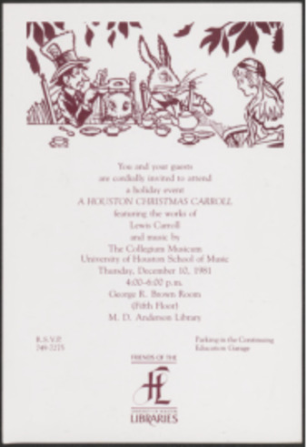 Invite to "A Houston Christmas Carroll"