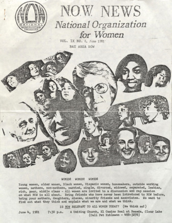 NOW News Bay Area Chapter, Vol. 9, No. 6, June 1981