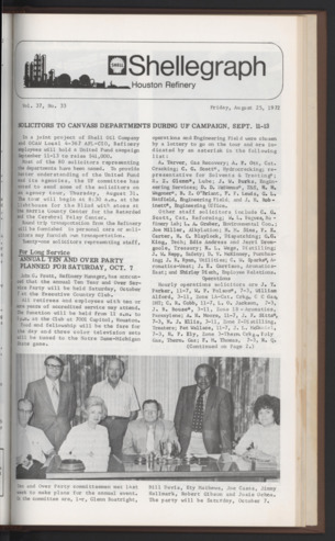 Shellegram, Vol. 37, No. 33, August 25, 1972