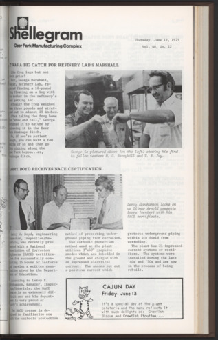 Shellegram, Vol. 40, No. [23], June 12, 1975