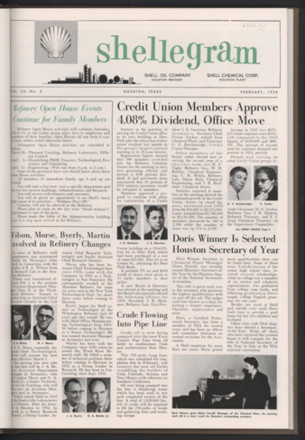 Shellegram, Vol. 23, No. 2, February 1958