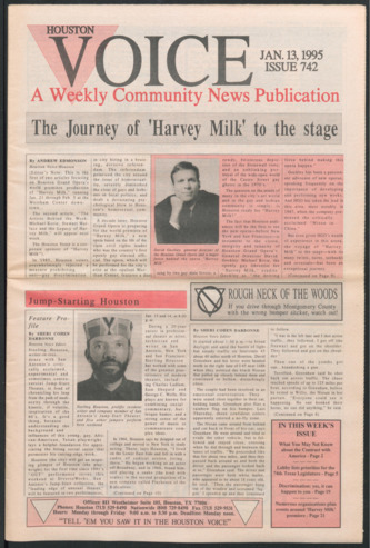 Houston Voice, No. 742, January 13, 1995