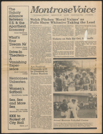Montrose Voice, No. 256, September 20, 1985