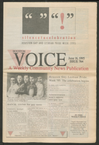 Houston Voice, No. 764, June 16, 1995