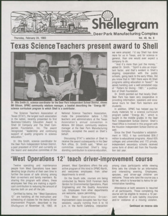 Shellegram, Vol. 48, No. 8, February 24, 1983