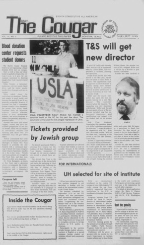 The Daily Cougar. Vol. 41, No. 7, September 12, 1974.