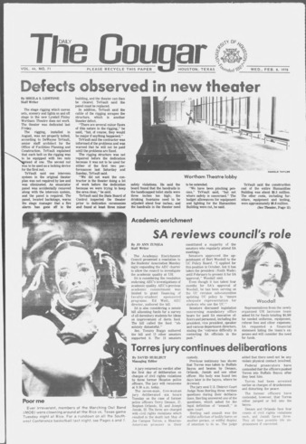 The Daily Cougar. Vol. 44, No. 71, February 8, 1978.