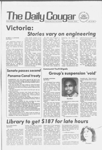 The Daily Cougar. Vol. 44, No. 111, April 19, 1978.
