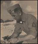 Squadron member holding grenade