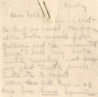 Letter from Jane McCallum to Folks of the officers of the Texas Equal Suffrage association