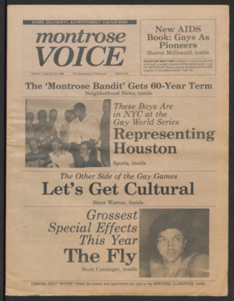 Montrose Voice, No. 305, August 29, 1986