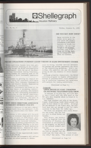 Shellegraph, Vol. 37, No. 3, January 21, 1972