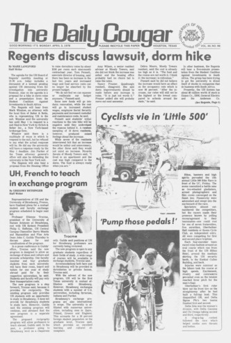 The Daily Cougar. Vol. 44, No. 99, April 3, 1978.