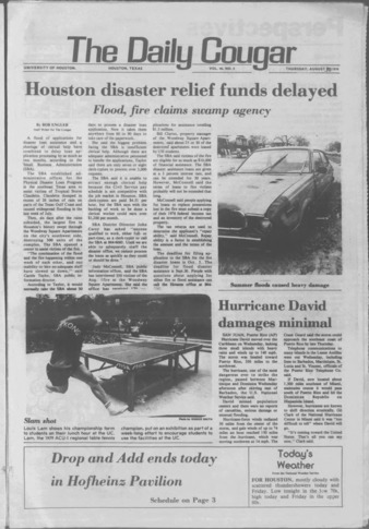 The Daily Cougar. Vol. 46, No. 5, August [30], 1979.