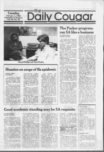 The Daily Cougar. Vol. 49, No. 63, February 1, 1983.