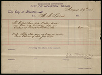 Estimate from I. Austin Miller to A. J. Lucas