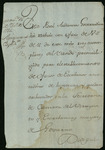 Vicente de Herrera, Ruperto Vicente de Luyando, and Miguel Calixto de Azedo decree regarding mortgage clerk