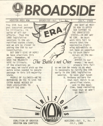 Broadside-Herizons Coalition, July 1980