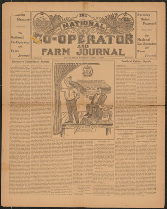 The National Co-Operator and Farm Journal, Vol. 28, No. 27, April 10, 1907