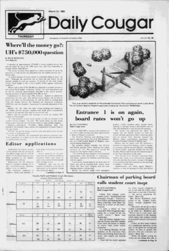 The Daily Cougar. Vol. 51, No. 90, March 21, 1985.