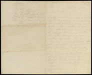 Letter from William Edgerton to Dorothy Edgerton, regarding sending food