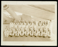 Crew members in F Division, USS Houston (CA-30), Manila, Philippines