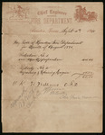 Houston Fire Department Payroll, August 1880