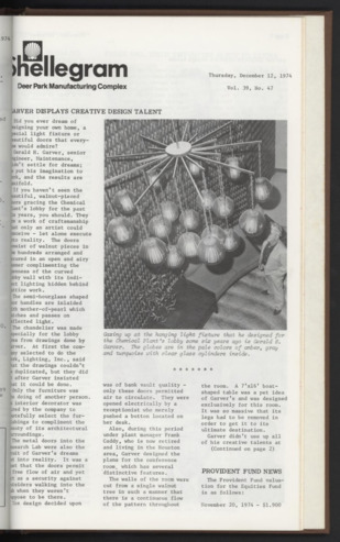 Shellegram, Vol. 39, No. 47, December 12, 1974