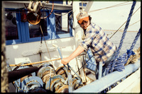 Shrimper on boat