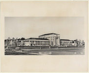 Architectural drawing of the Ezekiel Cullen Building
