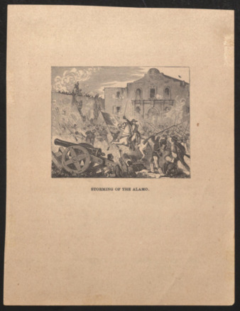 Illustration depicting the storming of the Alamo