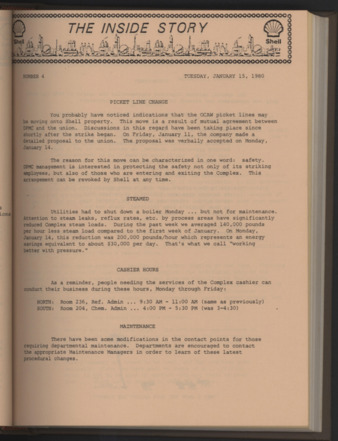 The Inside Story, No. 4, January 15, 1980