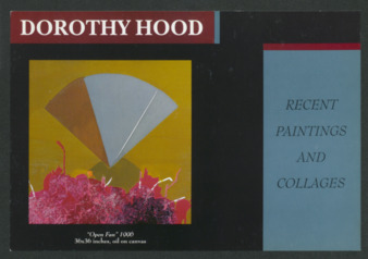 Dorothy Hood: Recent Paintings and Collages, 1996