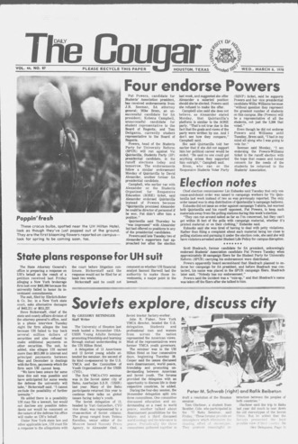 The Daily Cougar. Vol. 44, No. 87, March 8, 1978.