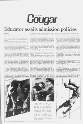 The Daily Cougar. Vol. 45, No. 41, October 23, 1978.