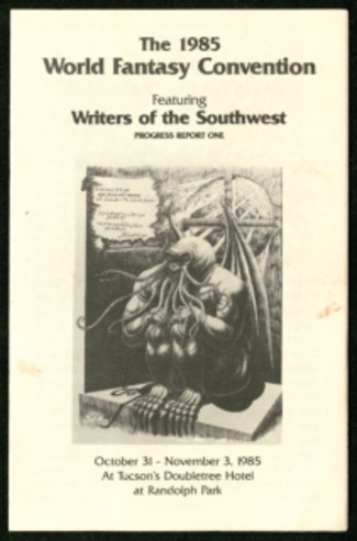 The 1985 World Fantansy Convention, Progress Report One