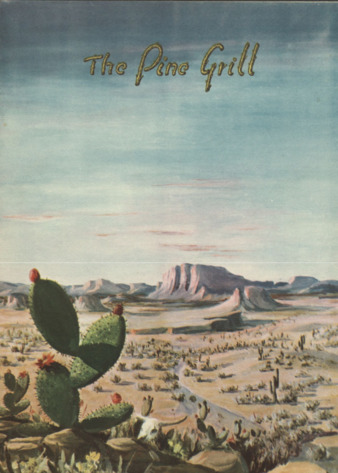 Pine Grill menu, April 30, 1949