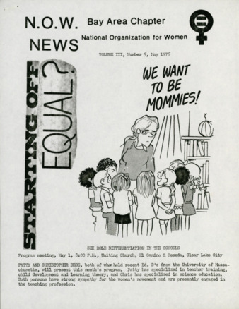NOW News Bay Area Chapter, Vol. 3, No. 5, May 1975