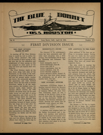 The Blue Bonnet, Vol. 2, No. 16, April 20, 1935